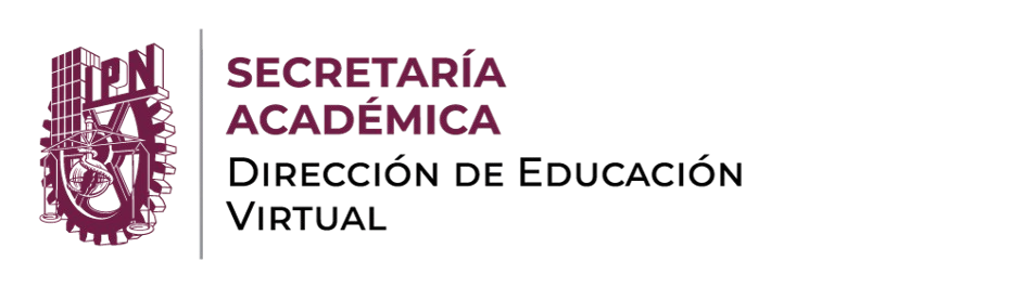 Logo IPN - Secretaría Académica, Dirección de Educación Virtual